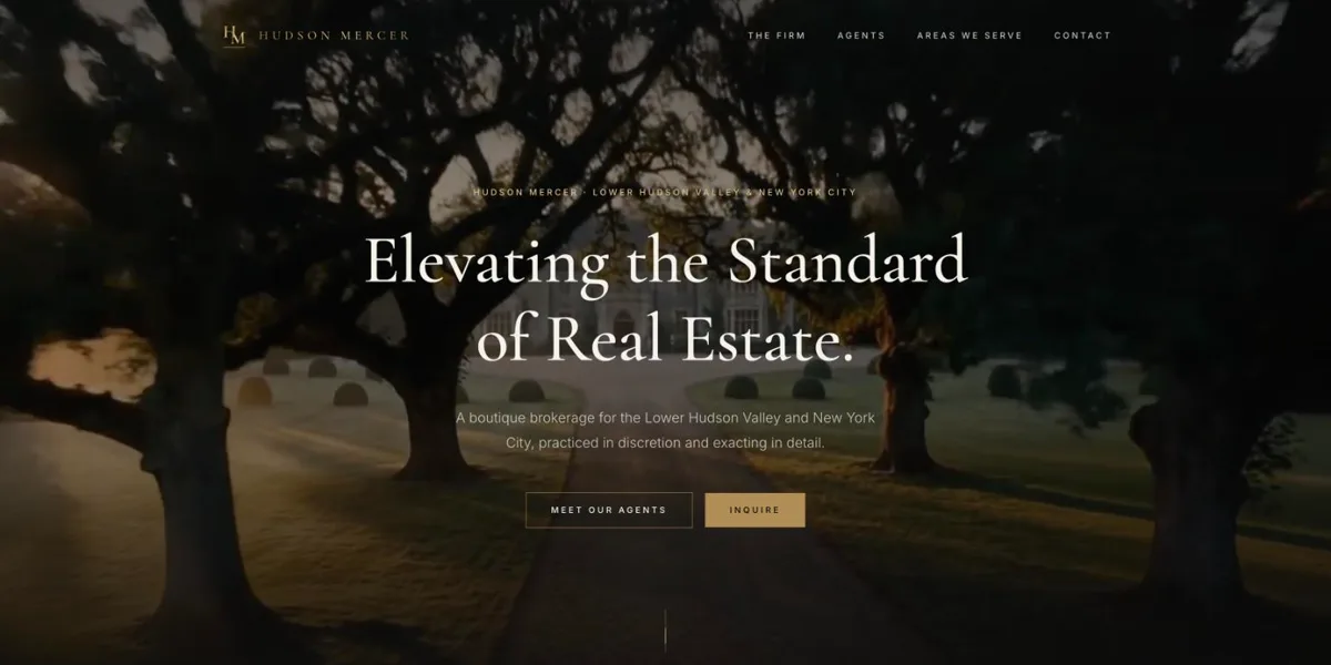 Hudson Mercer website homepage